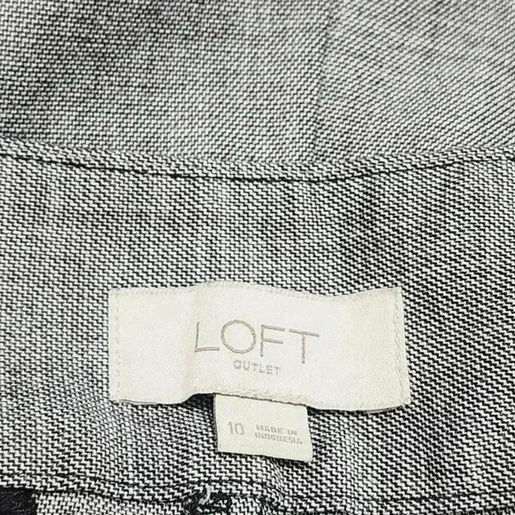 Loft Curvy Pencil Pants Size 10 Grey Women's 10 Straight Leg - Picture 4 of 7